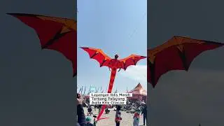 Layangan Iblis Merah Terbang - Indonesia 3D Kite