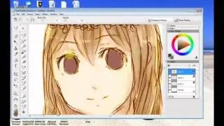 Quick sketch in Corel Painter Essentials 4 【Flower Girl】