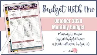 So Many Changes! Monthly Budget With Me | October 2020 | Planning to Prosper Budget Planner |