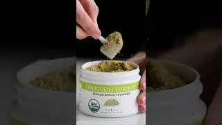 Organic Freeze-Dried Broccoli Sprout Powder. 🌱1 scoop = 1/4 cup of broccoli sprouts.