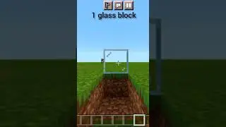Glass illusion #shorts #minecraft