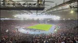 curva Sud Roma on fire