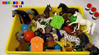 Juguetes de caballos yeguas pony 🐎🐴 Videos para ni&ntilde;os ✨ Mimonona Stories