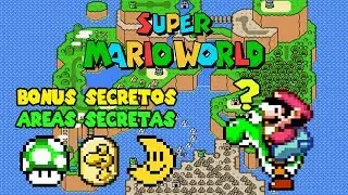 Super Mario World - Todos os Bônus e Áreas SECRETAS Parte 1