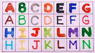 Writing Capital Letters Alphabet For Children | ABCD, Alphabets, Abcd Song, A for Apple, part- 268