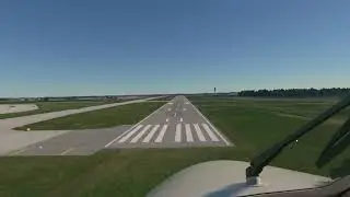 Landing in Bloomington Illinois | KBMI (BMI) | Central Illinois Regional Airport at Bloomington
