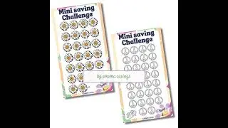 3 x Hippie Savings Challenge Bundle 🌸✌️🚐💚 Mini Saving Tracker 🎨 Digital Download, Printable PDF A6 📄