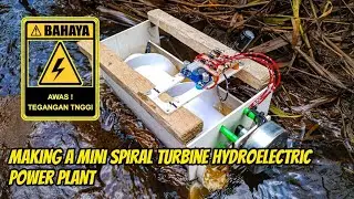 Making a mini spiral turbine generator
