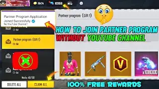 HOW TO JOIN PARTNER PROGRAM IN FREE FIRE 🔥 WITHOUT YOUTUBE CHANNEL