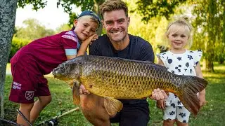 My BIGGEST CARP from my local park lake OFF THE TOP 😎