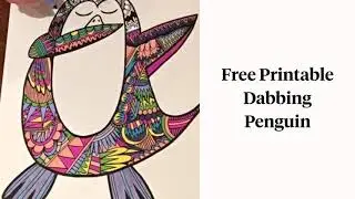 Free Dabbing Penguin Coloring Page