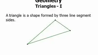 Geometry: Triangles - I