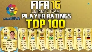 FIFA 16 TOP 100 LIGA BBVA PLAYERS FEAT. MESSI AND RONALDO