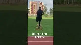 Single-Leg Agility Ladder Drill for Balance & Coordination