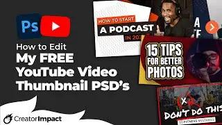 How to Edit my Free YouTube Template PSD
