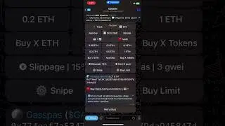 Видео-инструкция по покупке монет в сети ETHEREUM с помощью MAESTRO SNIPER BOT