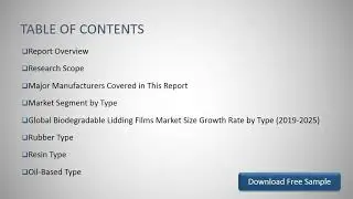 Biodegradable Lidding Films Market Research Report 2019 2025