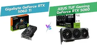 RTX 5060 Ti vs RTX 5060: GIGABYTE WINDFORCE 8G vs ASUS TUF OC Edition 🥊 GPU Showdown 💥