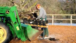 Truncator Saw Horse In operation from Standing on the Ground
