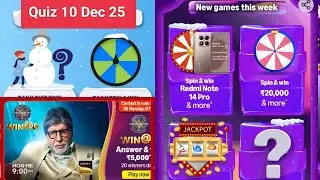 Amazon Quiz Time/New Game's This Week Quiz/KBC Quiz/Download Pi Use Referal sunilksaini 10 Dec 25