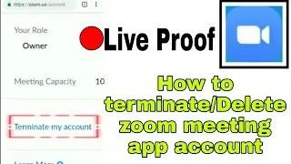 How to delete/terminate your zoom meeting app account in android | Mehtab TECH | TIPS&TRICKS  |