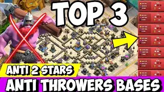 🔥 TOP 3 TH18 Anti-Throwers Bases 2026 | UNBREAKABLE Defense | Anti 3 Star Legend & War