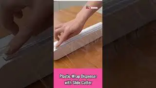 Plastic Wrap Dispenser with Slide Cutter #plasticwrap #foodwrap #gadget #kitchenhacks #product
