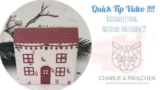 Quick Tip Video / Craft Instructions for Advent Houses!!!!