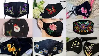 Stylish and easy hand embroidery designs for mask designing