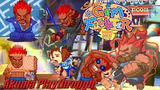Super Gem Fighter Mini Mix (Arcade) - Akuma Playthrough