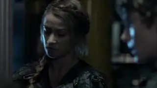 The 100 4x02 Bellamy, Harper, Monty, Brian and Nate discuss weather to save the slaves or not