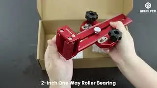 Gohelper Thin Rip Jig Safety One Way Roller Bearing Table Saw Jig Guide