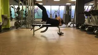 Dragon Flag  Leg Extensions