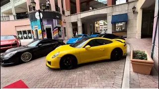 South Miami Porsche enthusiasts gathering 2025. DRT,  South Miami Sunset Place