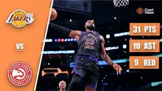 LeBron James - 31 Points, 10 Assists, 9 Rebounds vs Hawks - 2025-26 Regular Season