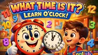 What Time Is It? | Full Hours (O&rsquo;Clock) | English for Kids