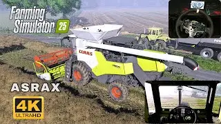 FS25 Ultra Realistic 4K | MB Trac, New Holland & Claas Harvest | Fs25 Reshade