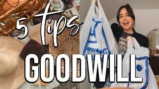 5 Tips For Thrifting At Goodwill #shorts