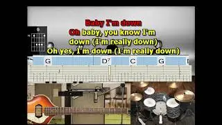 I’m Down Beatles Mizo Vocals lyrics chords tabs version 2026