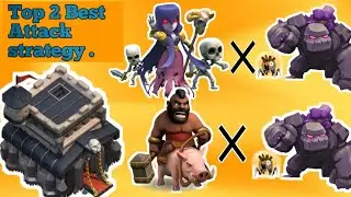 Top 2 Th9 War Attack Strategy Of 2020 | Clash Of Clans |
