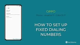 How to Set up Fixed Dialing Numbers - Oppo [Android 11 - ColorOS 11]