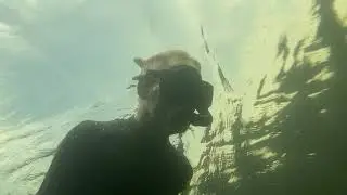 Snorkeling at Yaphank Lake testing my new Selfie stick