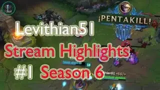 Ezreal Pentakill | Stream Highlights #1 | League Of Legends | Levithian51 | Julio 2016 | Season 6