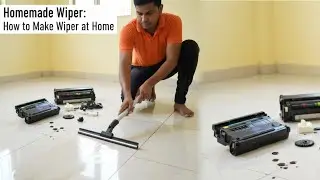 Homemade wiper, how to make wiper at home easy, Floor wiper Making, Strong Wiper, cartridge OPCcraft