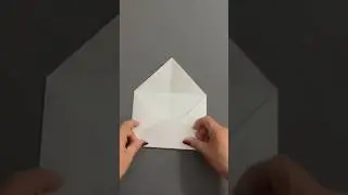 Perfect envelope using just Letter / A4 size paper - no glue needed 😃🤗#papercraft #paperenvelope