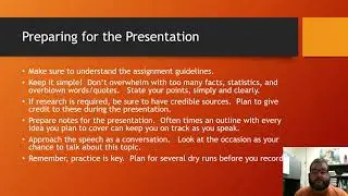 Tips for Virtual Presentations