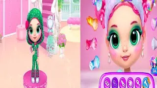 Princess enchanted castle game 💖💞 Christmas look ❣️😍 please subscribe ❤️💕 playing with baby ❤️💗