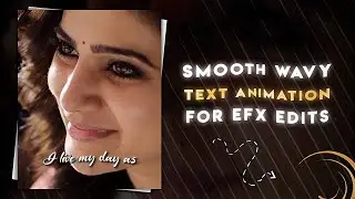 Smooth wavy text animation 😍✨ Alight motion tutorial