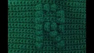 How to crochet a square with bobble stitch chart letter R