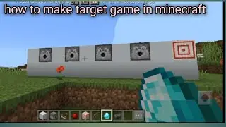 How to make target mini game in minecraft